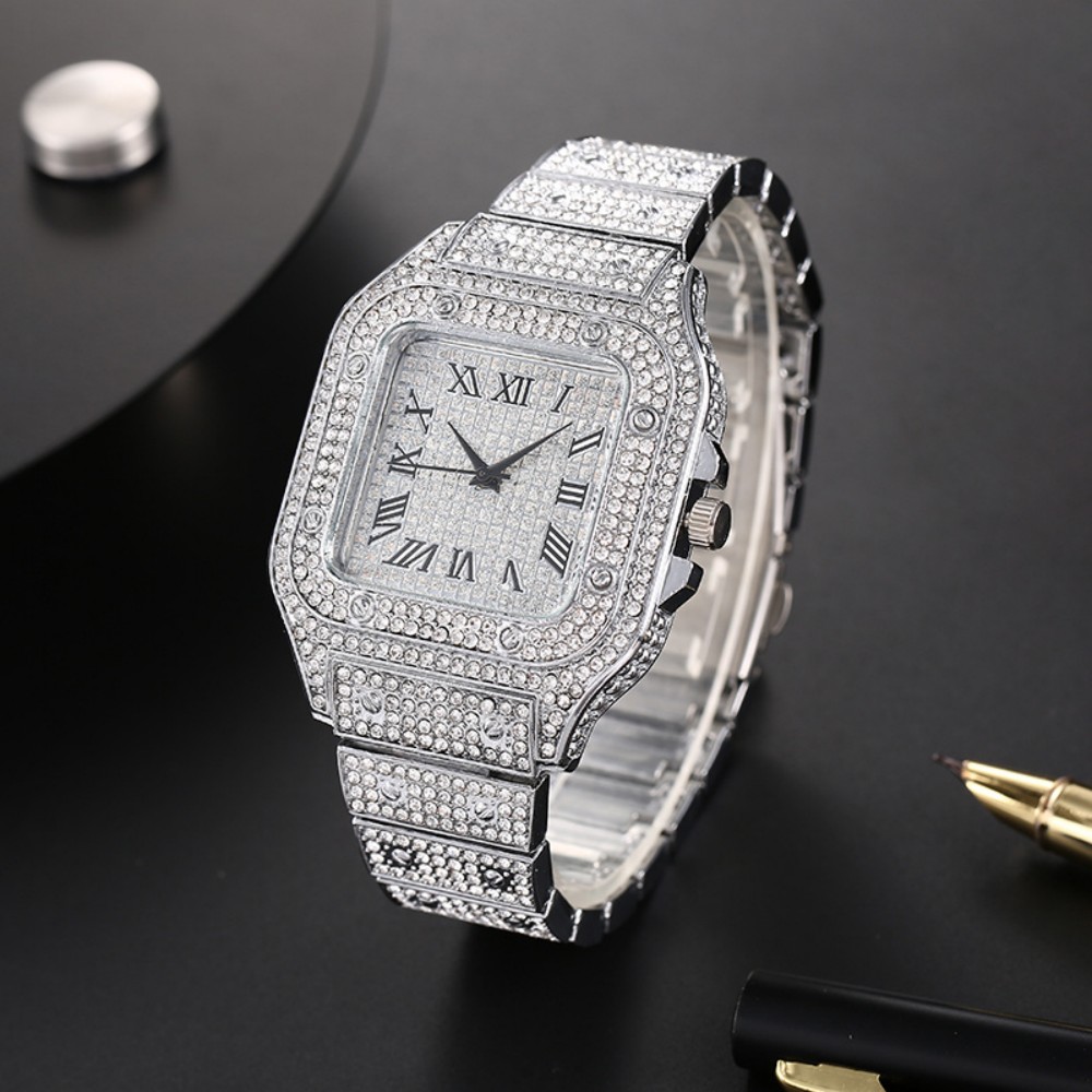 Cartier Watch Tank - Lüks Kare erkek İş Saatleri Çelik