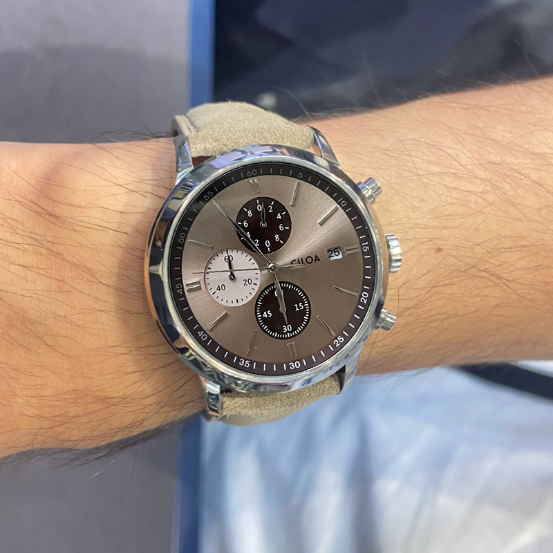 CILOA-Erkek Kronograf Saat, Ta - Suede Strap Watch incelemesi ve fiyatı